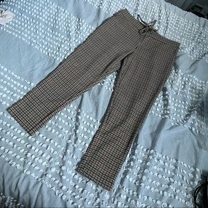 Brown houndstooth pants
